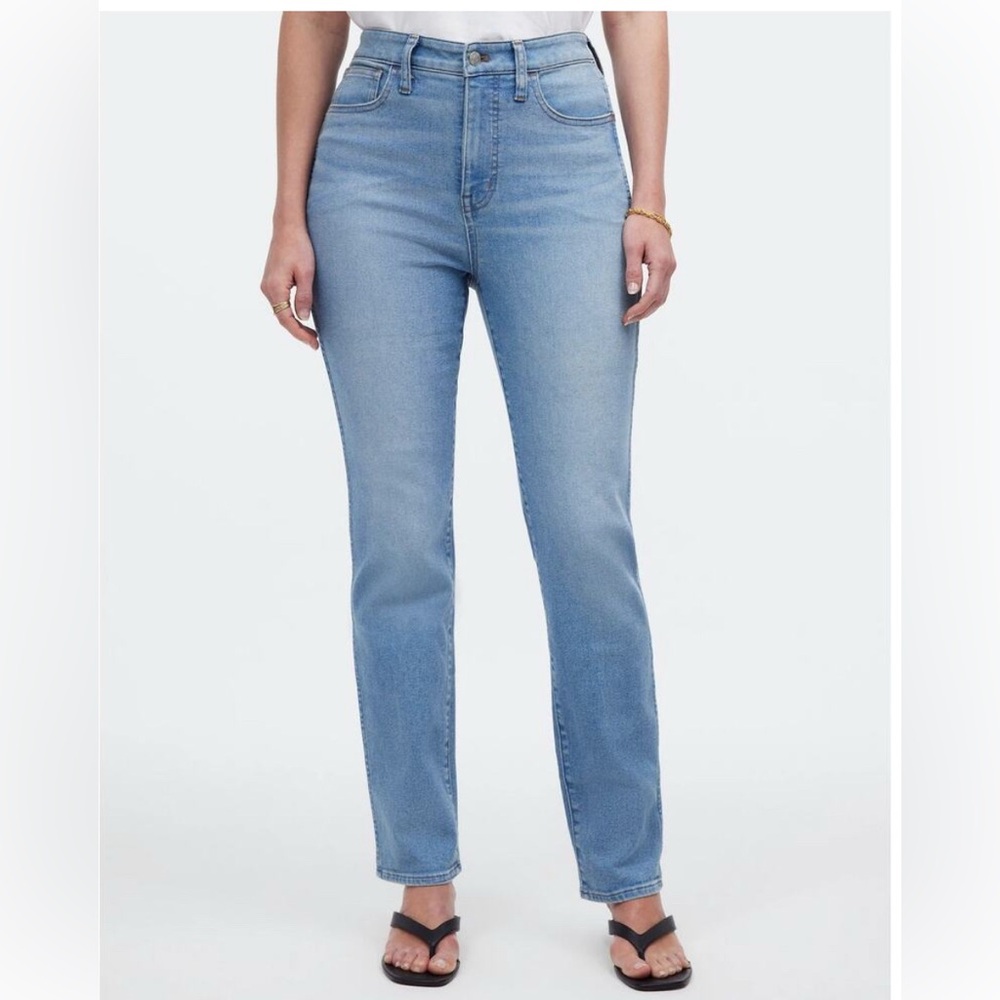 NWT Madewell Women's Curvy High-Rise Stovepipe Jeans in Carey Wash Size 31